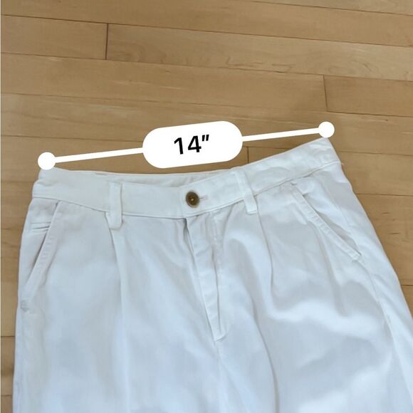 Anthropologie Scout Slim Pleated Pants Slouchy Lyocell In Cream 27 - Picture 11 of 15